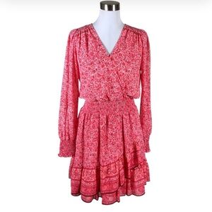 Micheal Kors Floral Red/Pink Dress